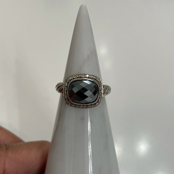 David Yurman Hematite/Diamond Ring Silver - Picture 5 of 8